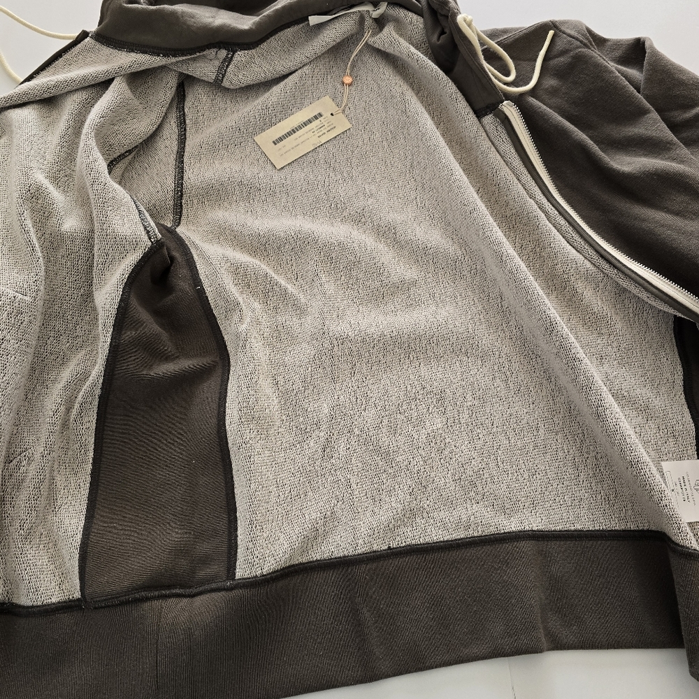 Golden Goose Venice Print Oversized Boxy Hooded Sweatshirt Size S Small Khaki - Picture 5 of 14